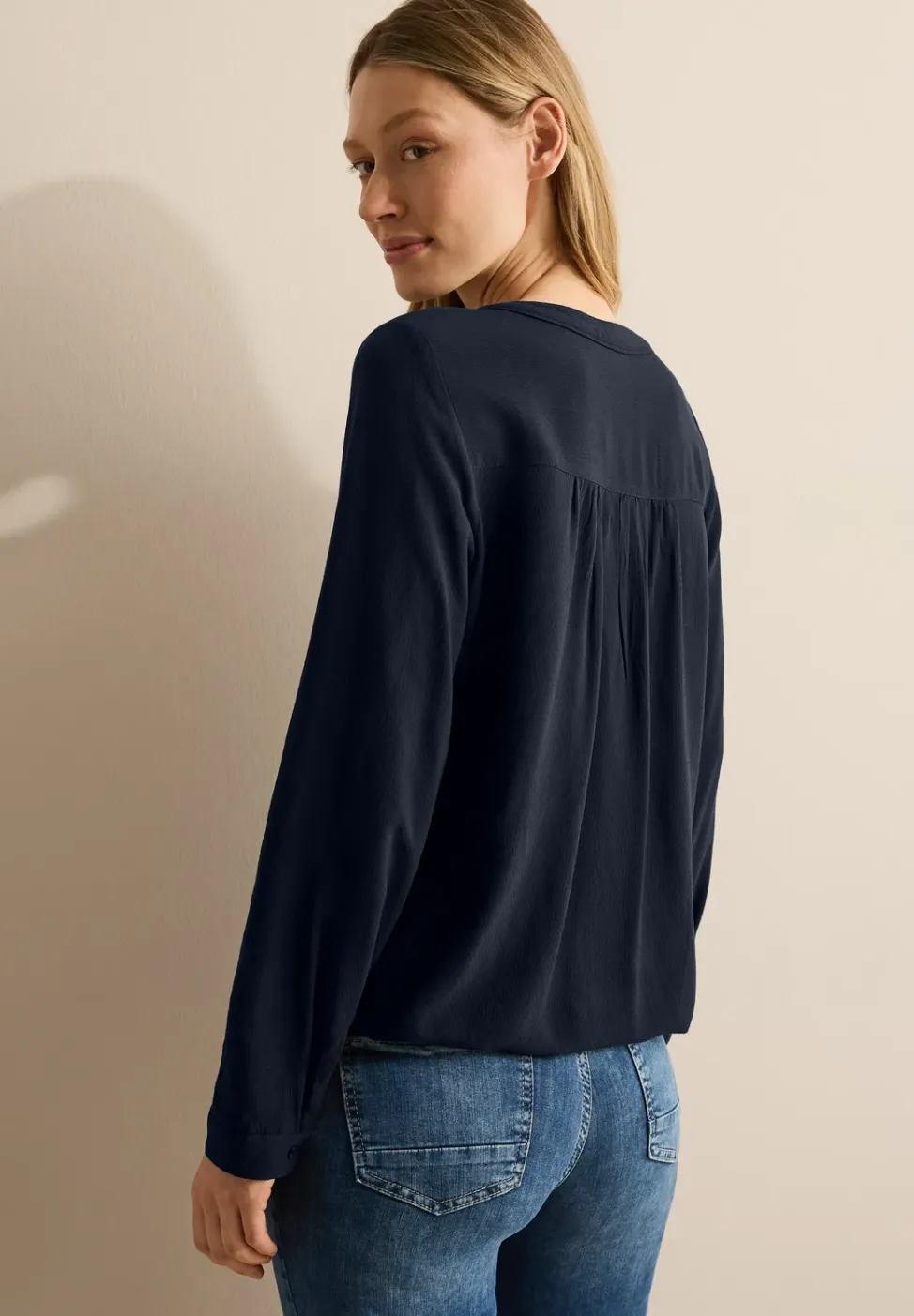 Blouse in effen kleur