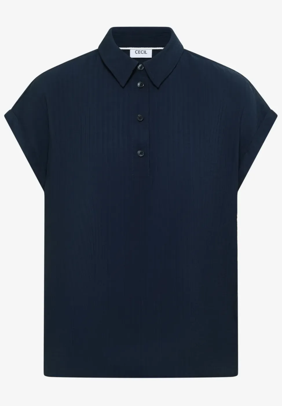 Blouse met hangende schouder en structuur