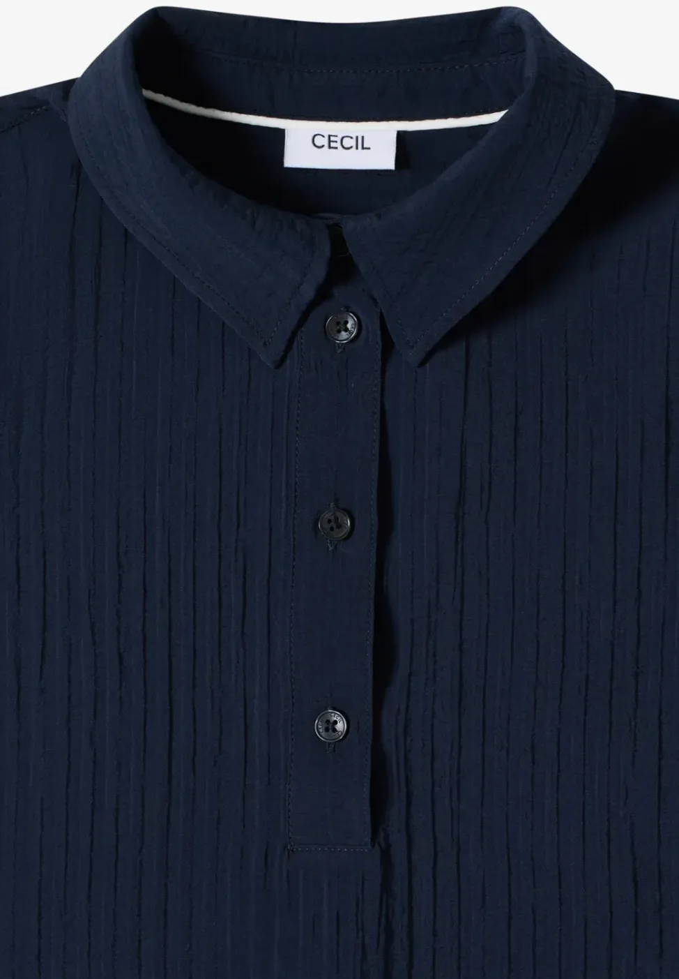 Blouse met hangende schouder en structuur