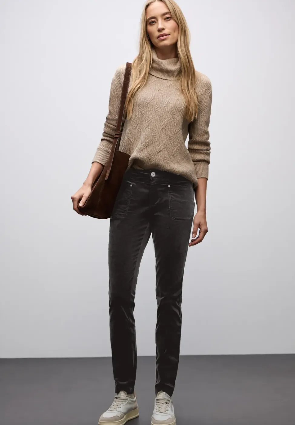 Corduroy broek in casual pasvorm