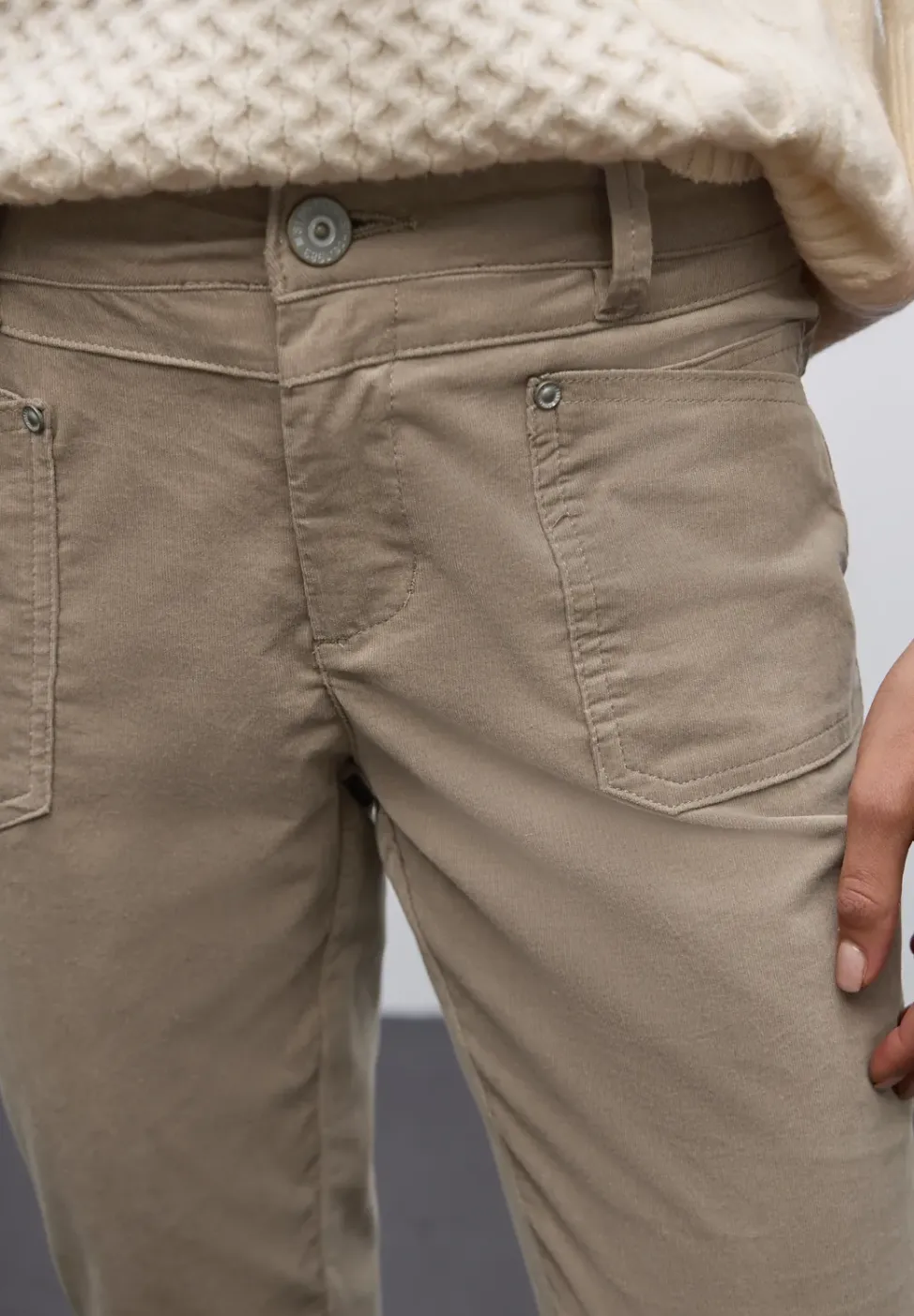 Corduroy broek in casual pasvorm