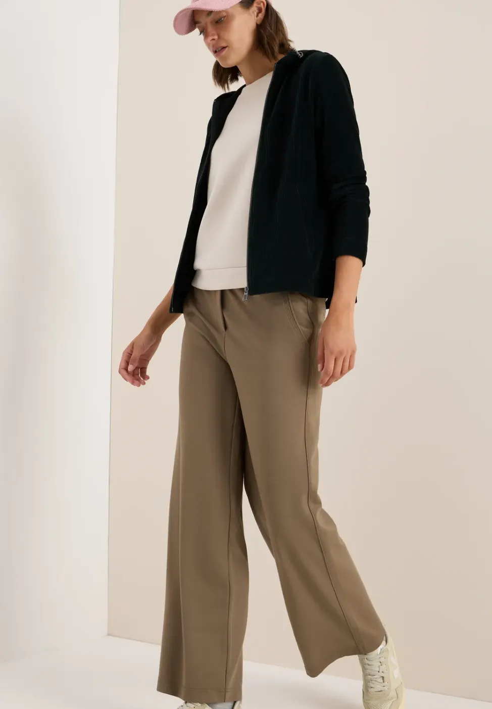 Corduroy jas met capuchon