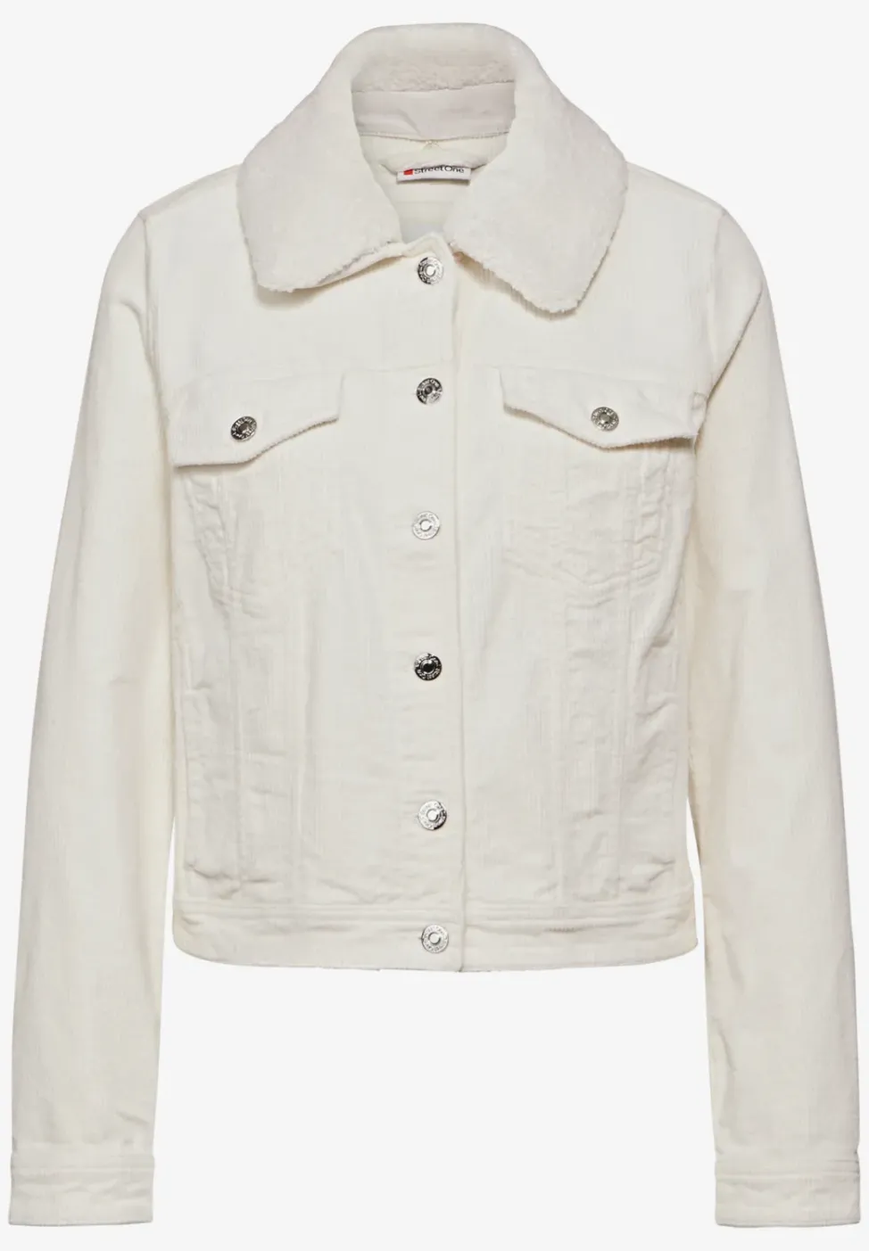 Corduroy jas met teddy kraag