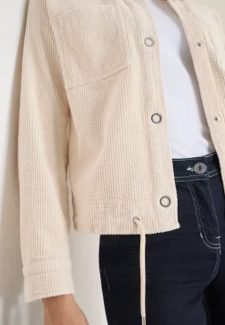 Corduroy jas met trekkoord