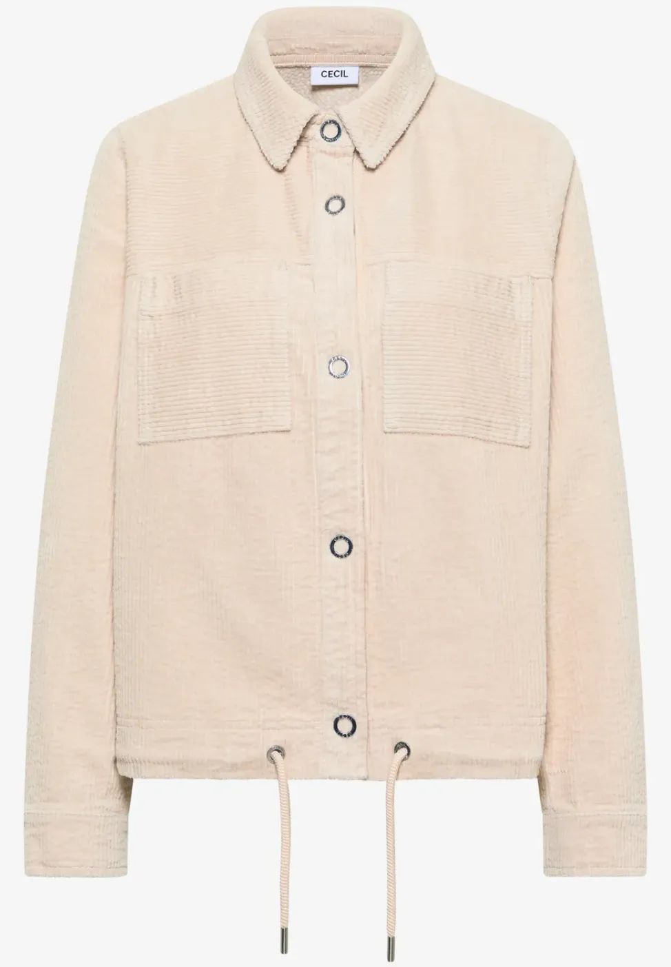 Corduroy jas met trekkoord
