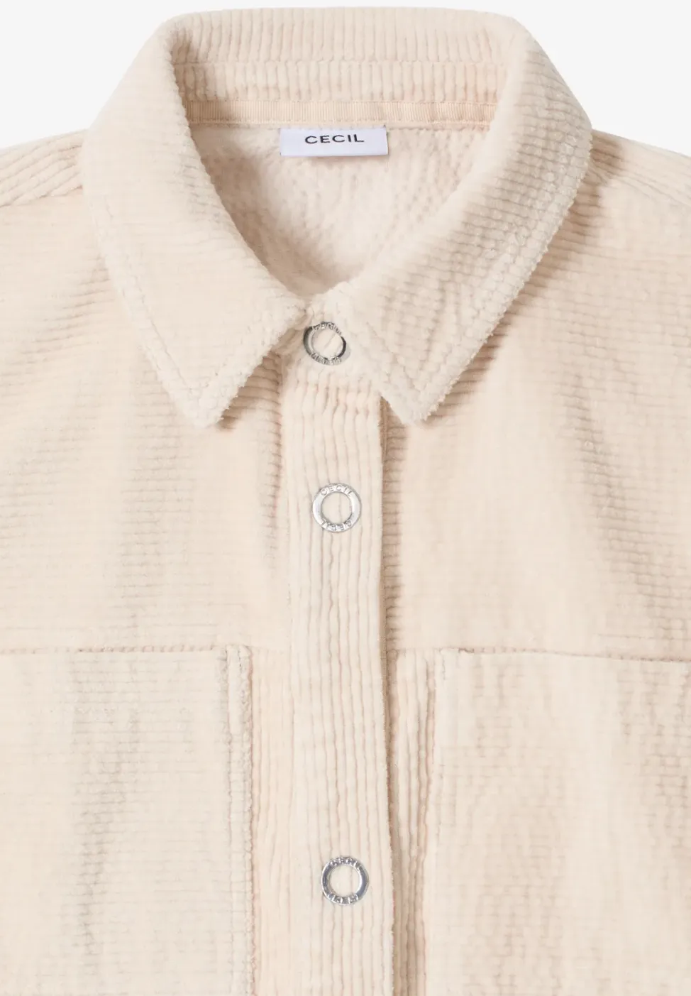Corduroy jas met trekkoord