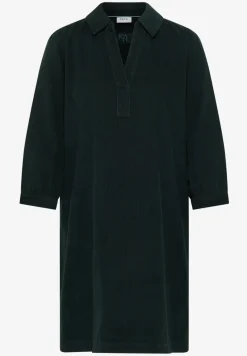 Corduroy jurk in effen kleur