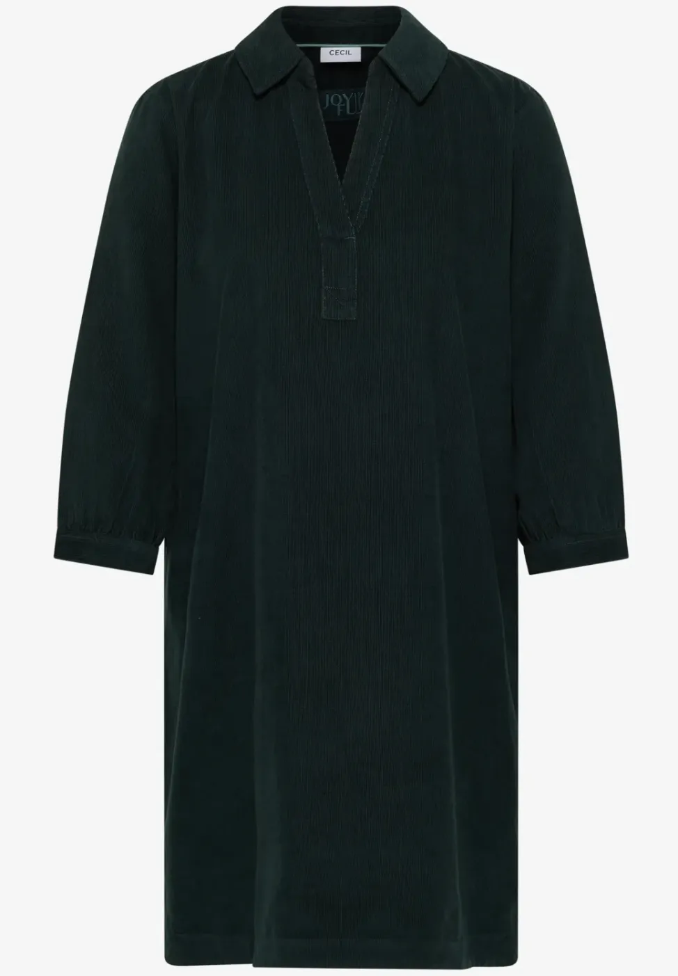 Corduroy jurk in effen kleur