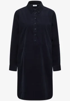 Corduroy jurk in effen kleur