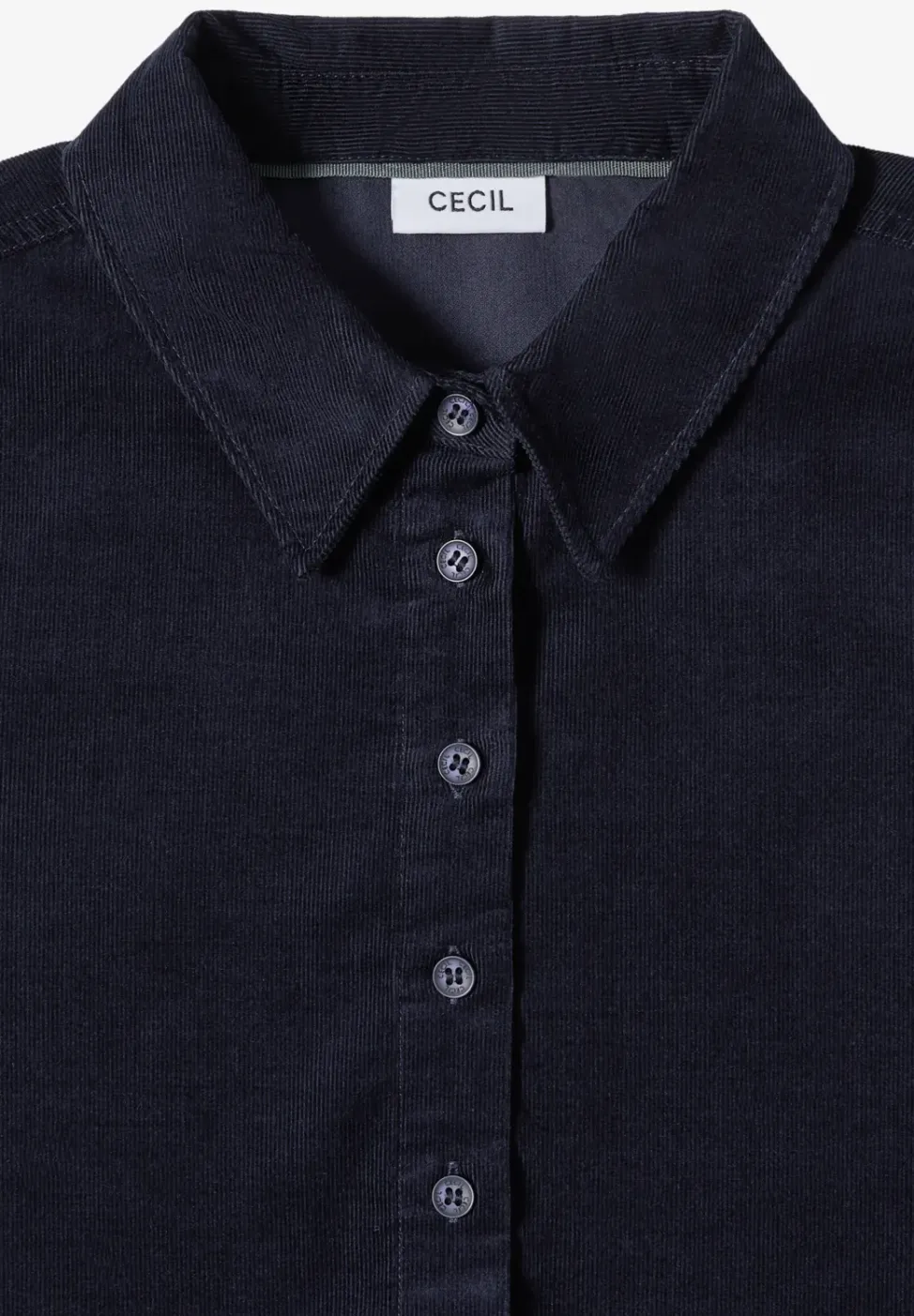 Corduroy jurk in effen kleur