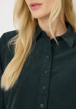 Corduroy jurk in effen kleur
