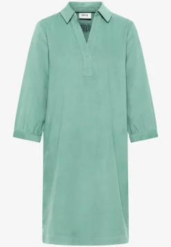 Corduroy jurk in effen kleur