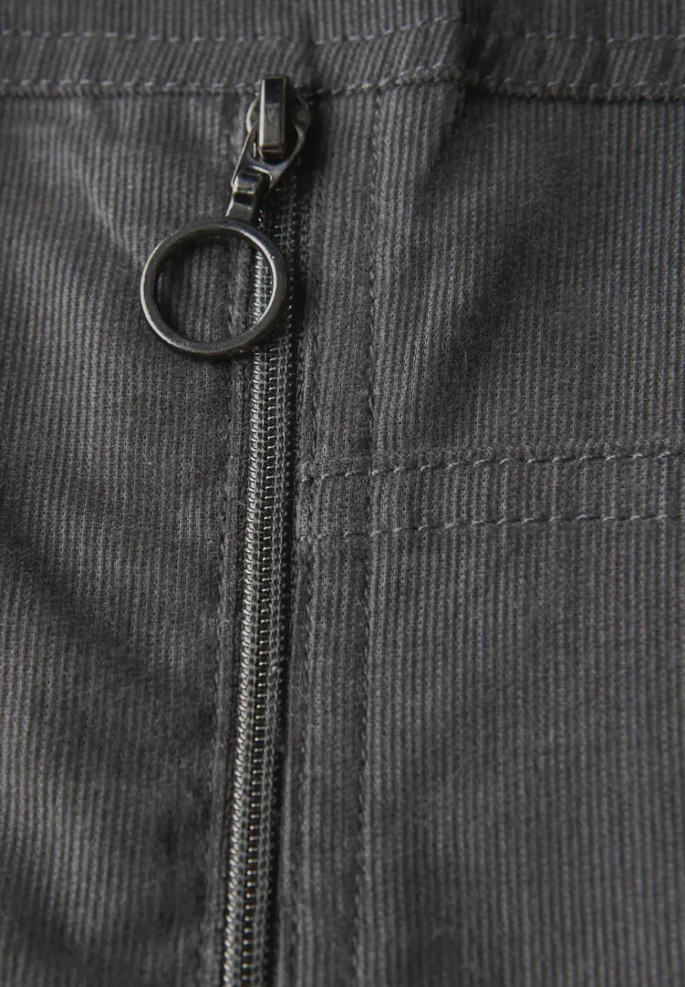 Corduroy jurk met gespleten hals