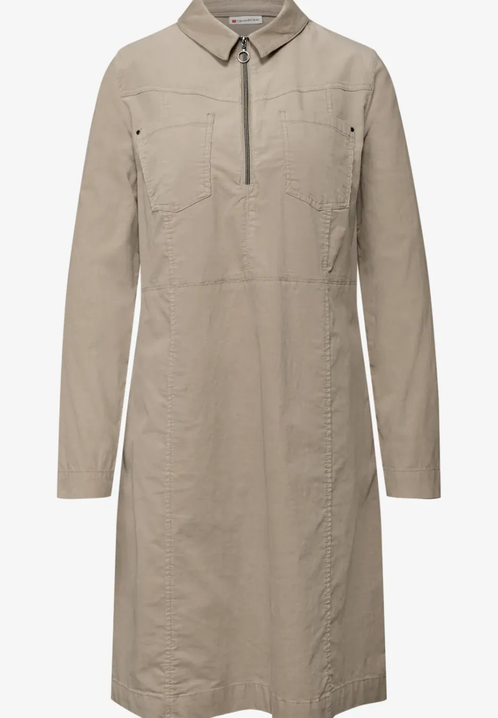 Corduroy jurk met rits
