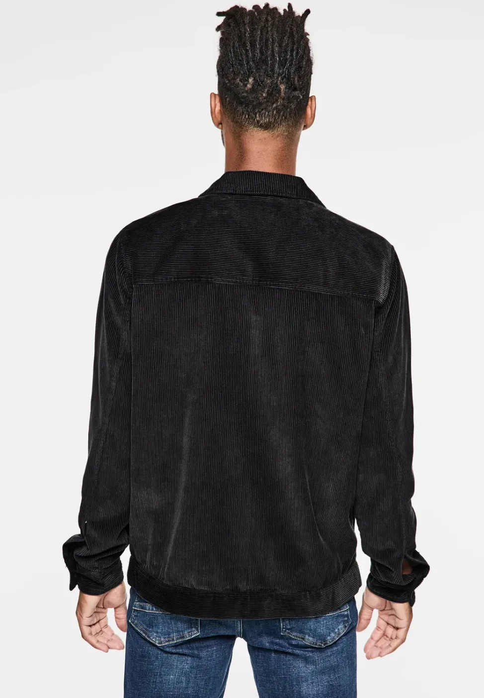 Corduroy overshirt met rits