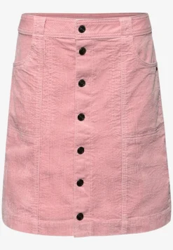 Corduroy rok met knoopsluiting