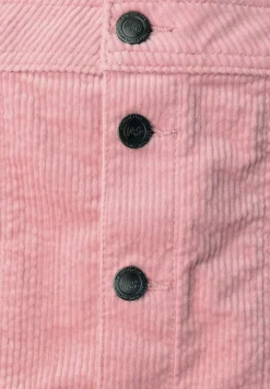 Corduroy rok met knoopsluiting