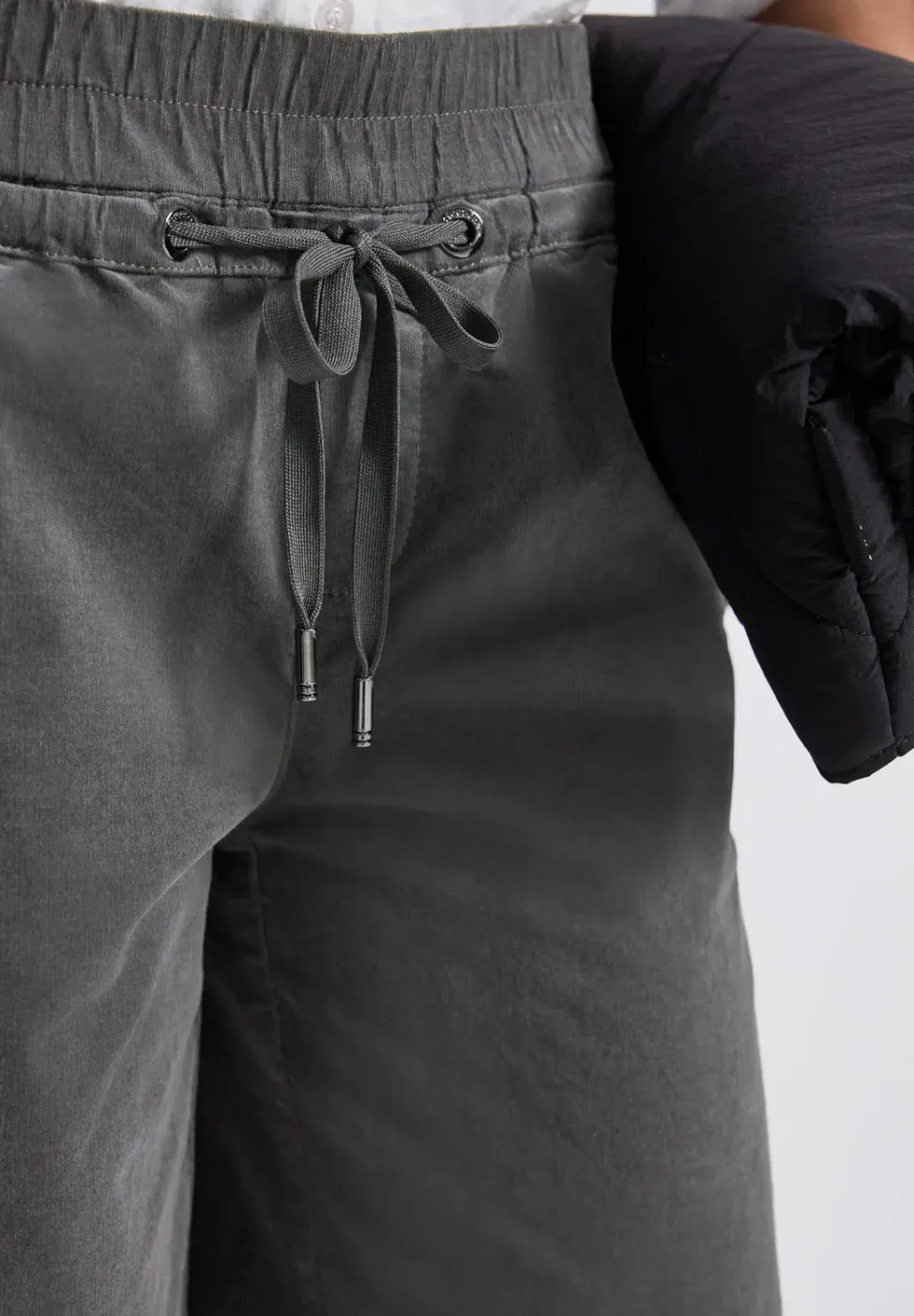 Gewassen look corduroy broek