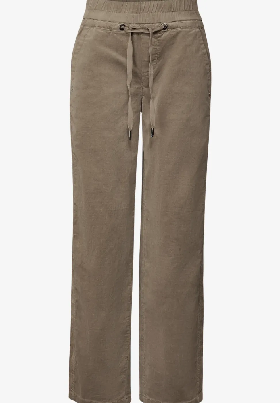 Gewassen look corduroy broek