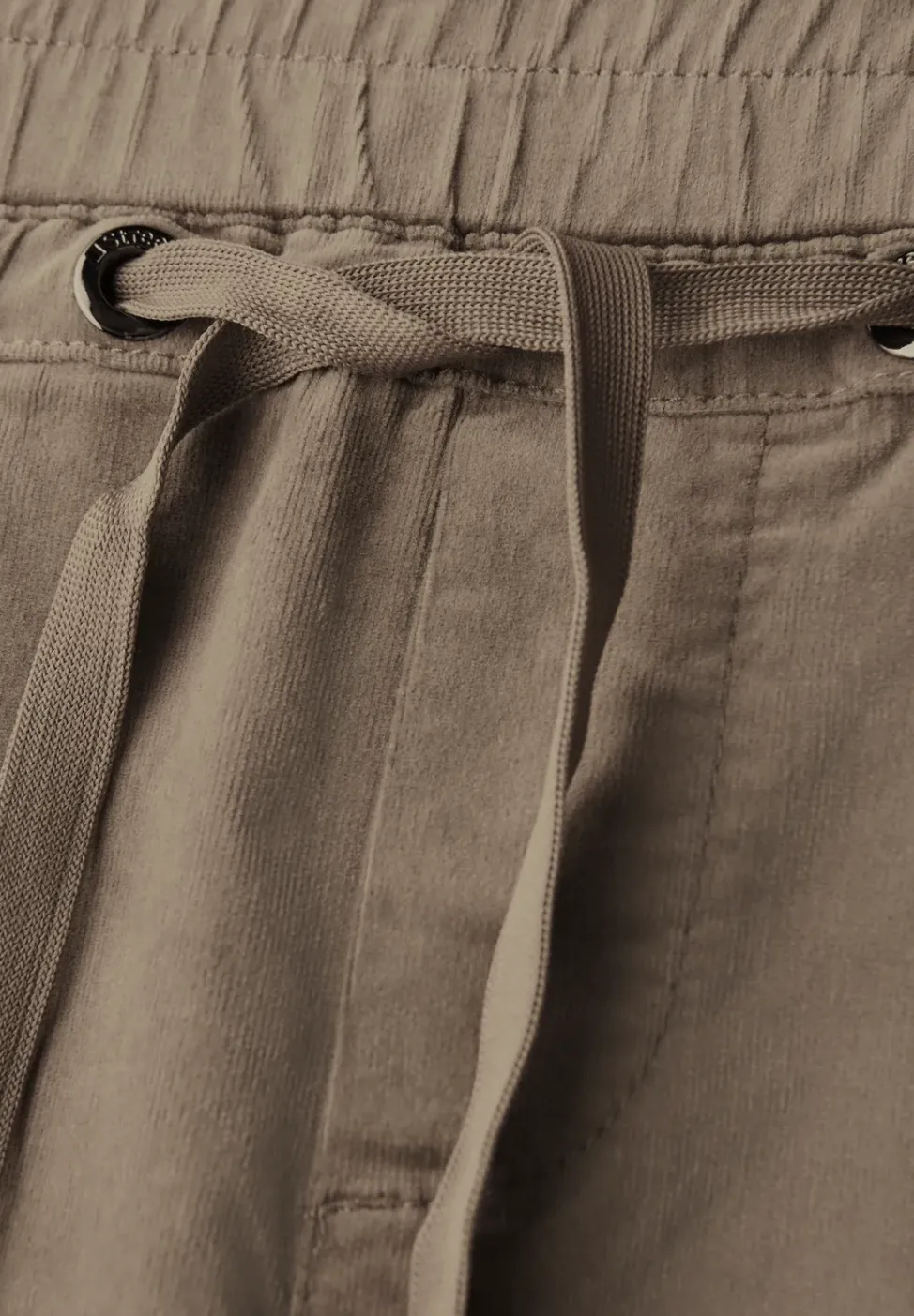 Gewassen look corduroy broek