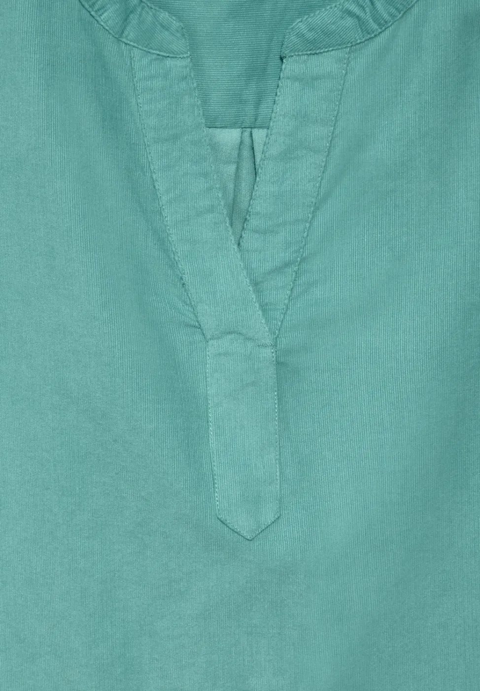 Koordblouse in effen kleur