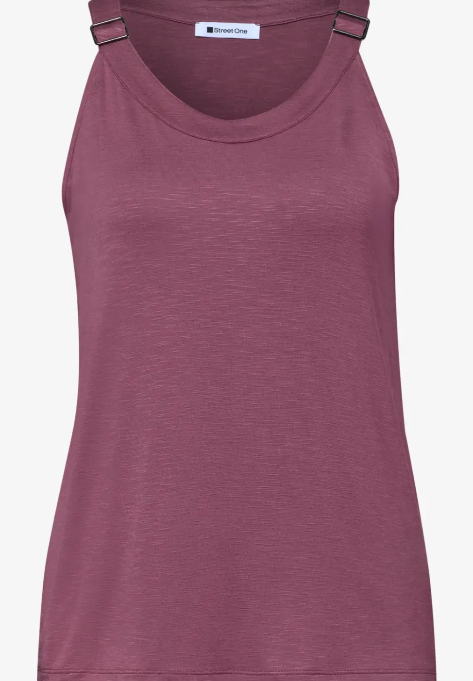 Top met V-hals en decoratief detail