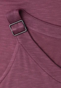 Top met V-hals en decoratief detail