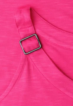 Top met V-hals en decoratief detail