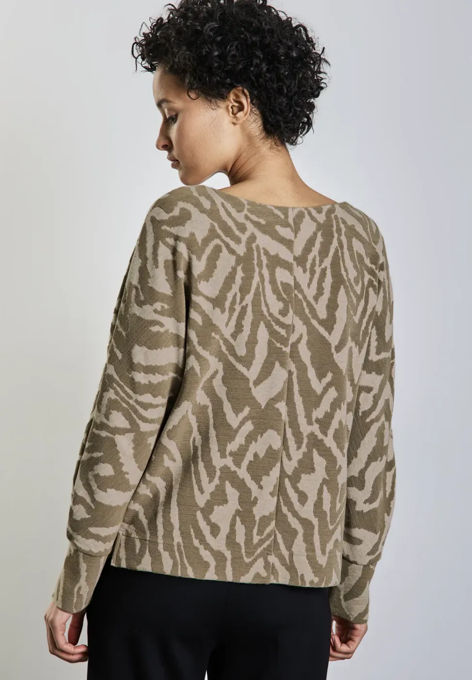 Tweekleurig jacquard overhemd